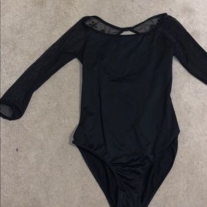 bloch 3/4 mesh sleeve leotard!